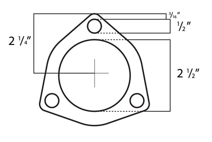Triangle Gasket for 2.5" Piping Flanges (Type E)