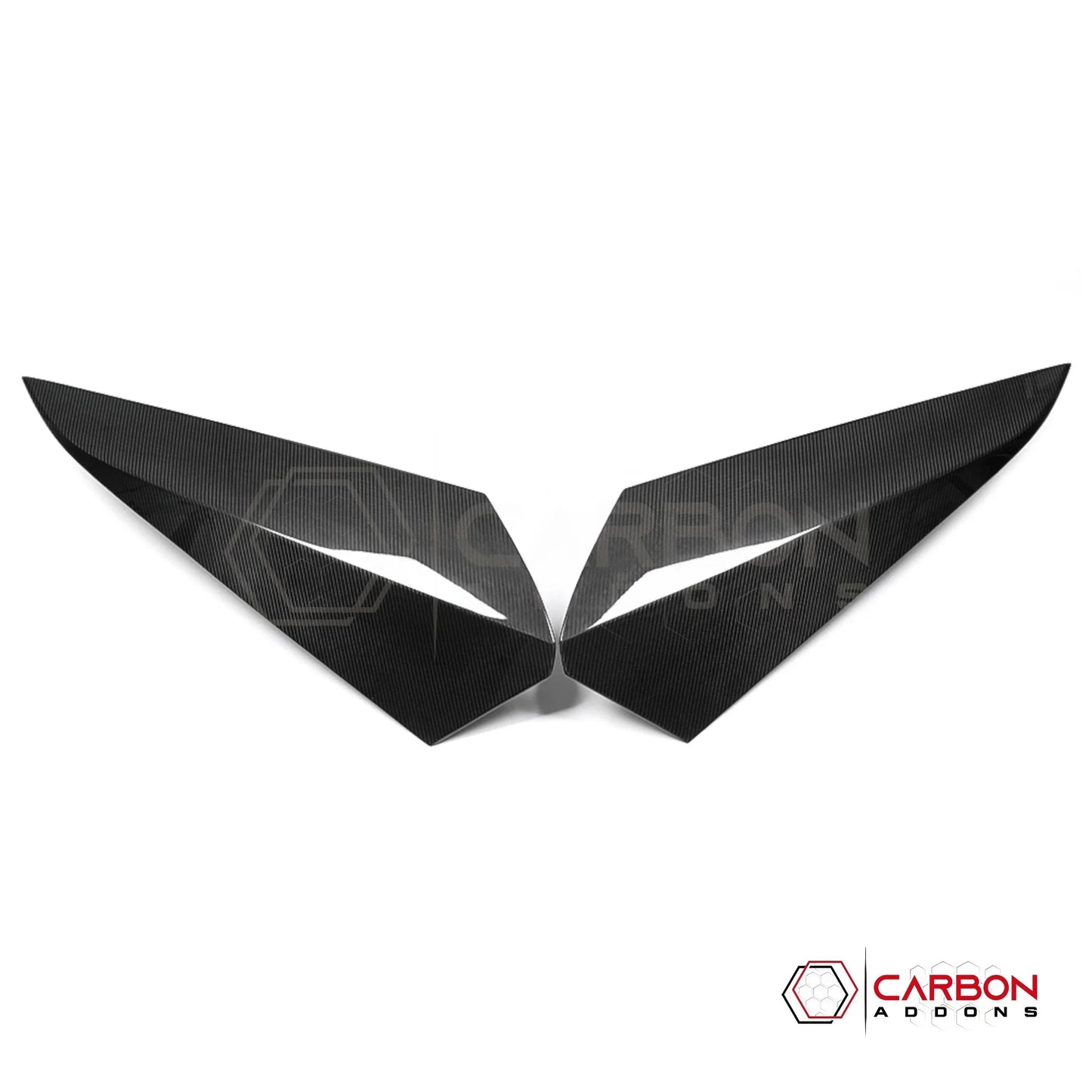 Corvette C8 HTC (Stingray, Z06, Z07, Z51, E-Ray 2020+) Real Dry Carbon Fiber Rear Nacelle Roof Hump Covers