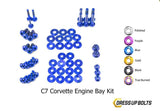 Chevrolet C7 Corvette (2014-2019) Titanium Dress Up Bolts Engine Bay Kit