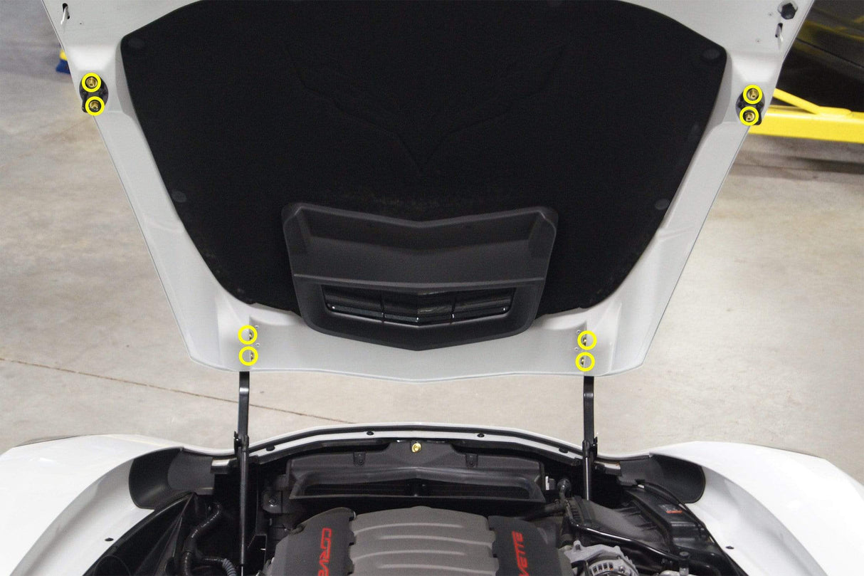 Chevrolet C7 Corvette (2014-2019) Titanium Dress Up Bolts Engine Bay Kit