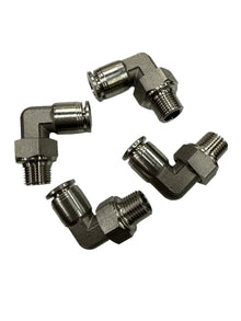 SPDZ1 1/8 NPT - 1/4 DOT 90 Degree 4 Piece Heavy Duty Fitting Kit