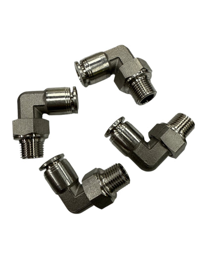 SPDZ1 1/8 NPT - 1/4 DOT 90 Degree 4 Piece Heavy Duty Fitting Kit