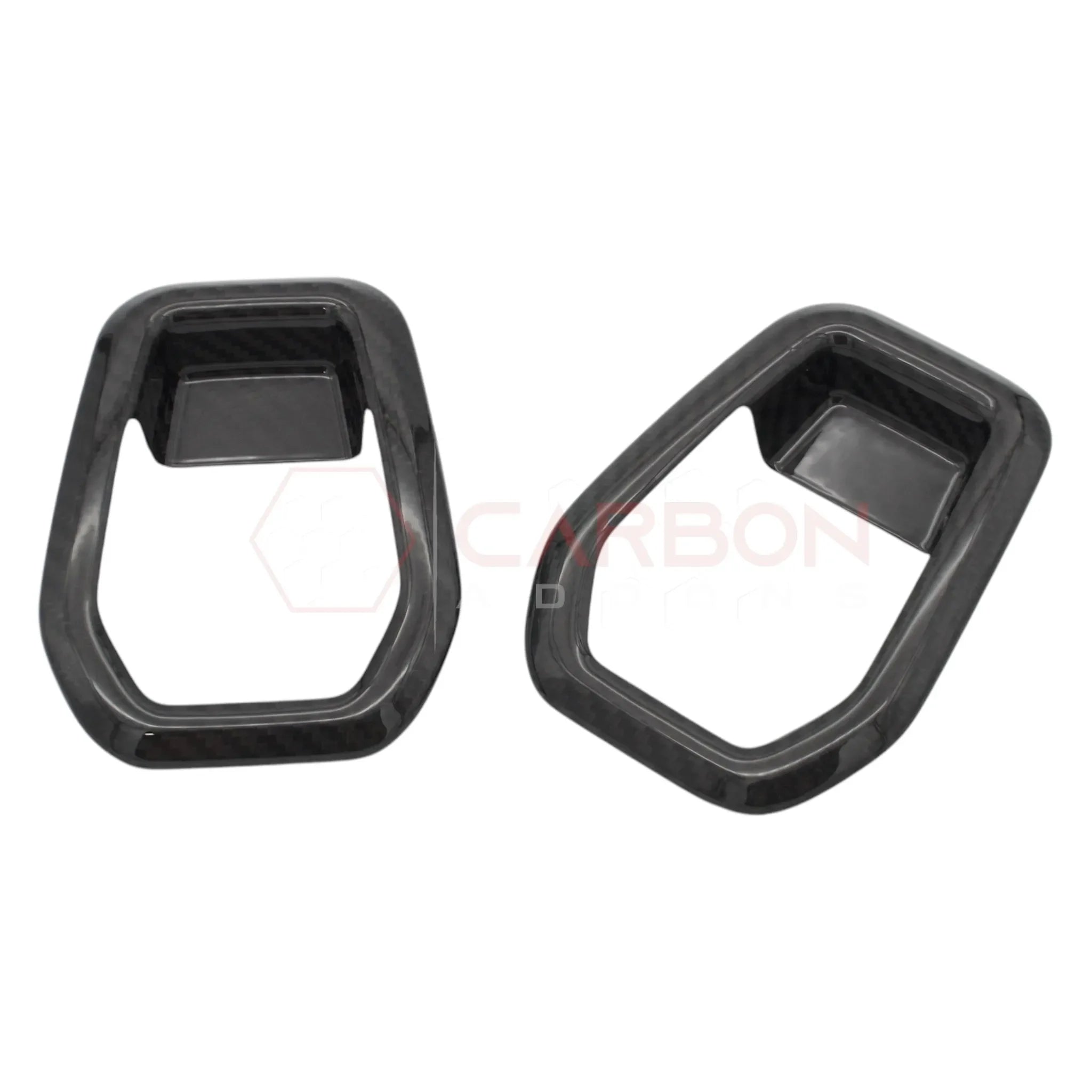 Real Carbon Fiber Seat Release Handle Trim Covers for 2024+ Ford Mustang