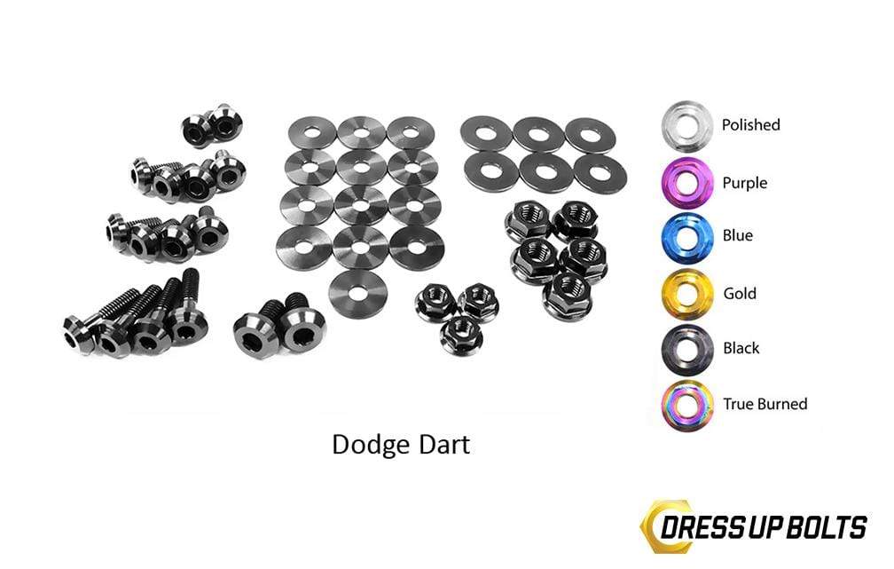 Dodge Dart (2013-2016) Titanium Dress Up Bolts Engine Bay Kit