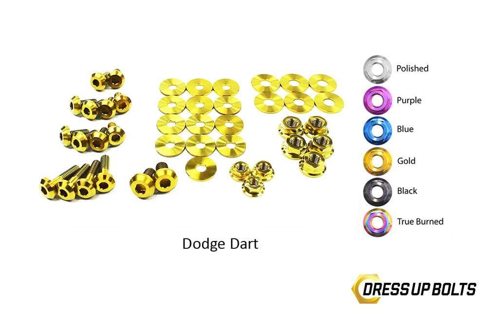 Dodge Dart (2013-2016) Titanium Dress Up Bolts Engine Bay Kit