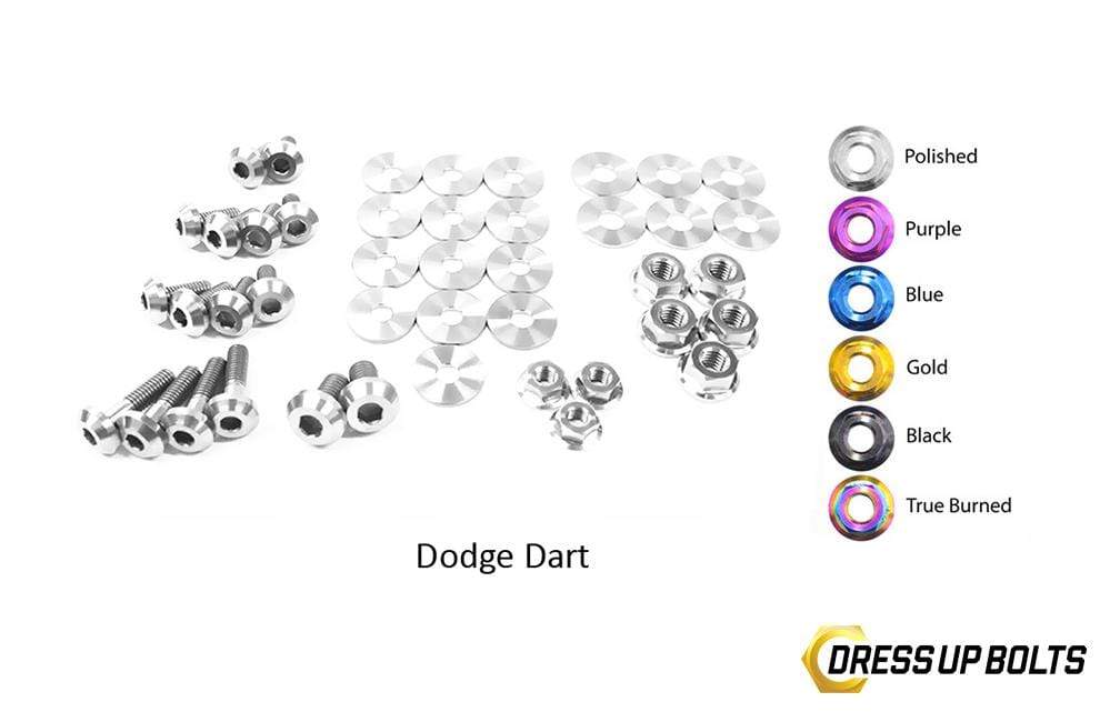 Dodge Dart (2013-2016) Titanium Dress Up Bolts Engine Bay Kit