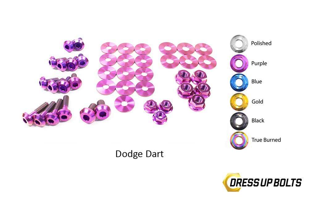 Dodge Dart (2013-2016) Titanium Dress Up Bolts Engine Bay Kit