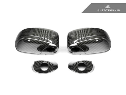 AutoTecknic Replacement Dry Carbon Mirror Covers - Nissan R35 GTR