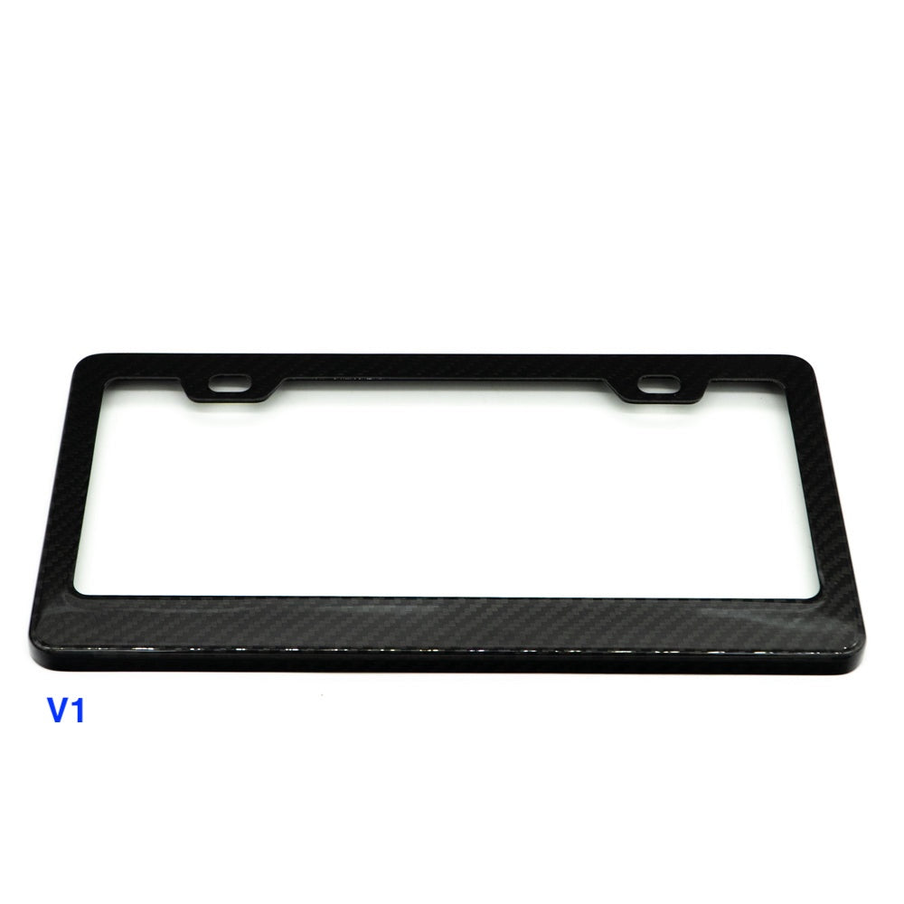 JDC Dry Carbon Fiber License Plate Frames (Gloss, Matte, & Forged)