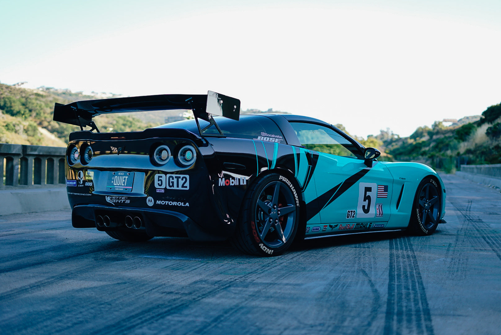 Chevrolet Corvette C6 / C6 Z06 2005-2013 GTC-500 Carbon Fiber Adjustable Wing