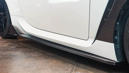 Carbon Fiber Toyota GR86/ Subaru BRZ Side Rocker Extensions 2022-2024