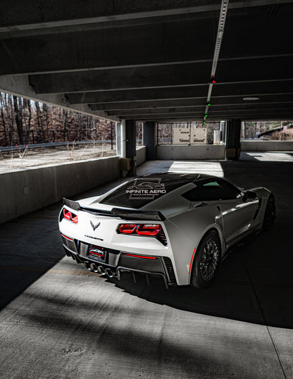 CORVETTE 14-19 Z06 CARBON FIBER SIDE SKIRTS FOR STINGRAY/Z51/GS/Z06