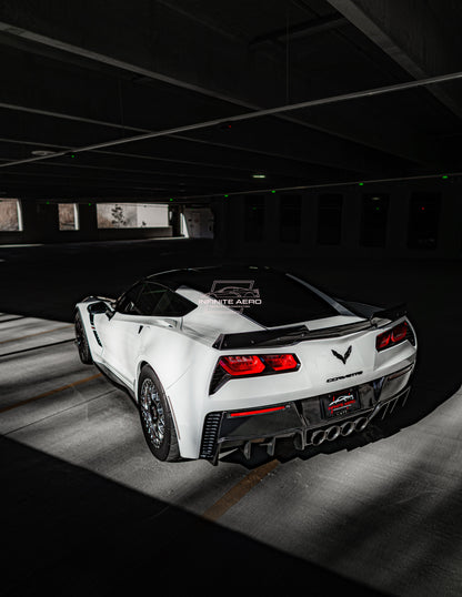 CORVETTE 14-19 Z06 CARBON FIBER SIDE SKIRTS FOR STINGRAY/Z51/GS/Z06