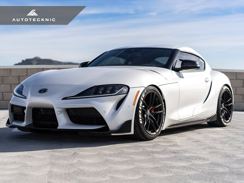 AutoTecknic Replacement Aero Glazing Black Mirror Covers - A90 Supra 2020-Up