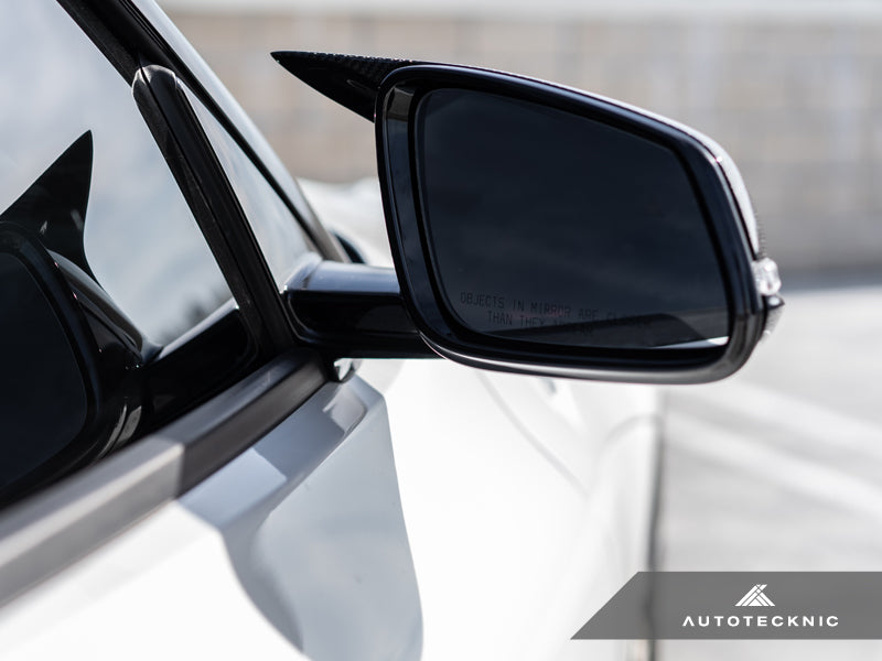 AutoTecknic Replacement Aero Glazing Black Mirror Covers - A90 Supra 2020-Up