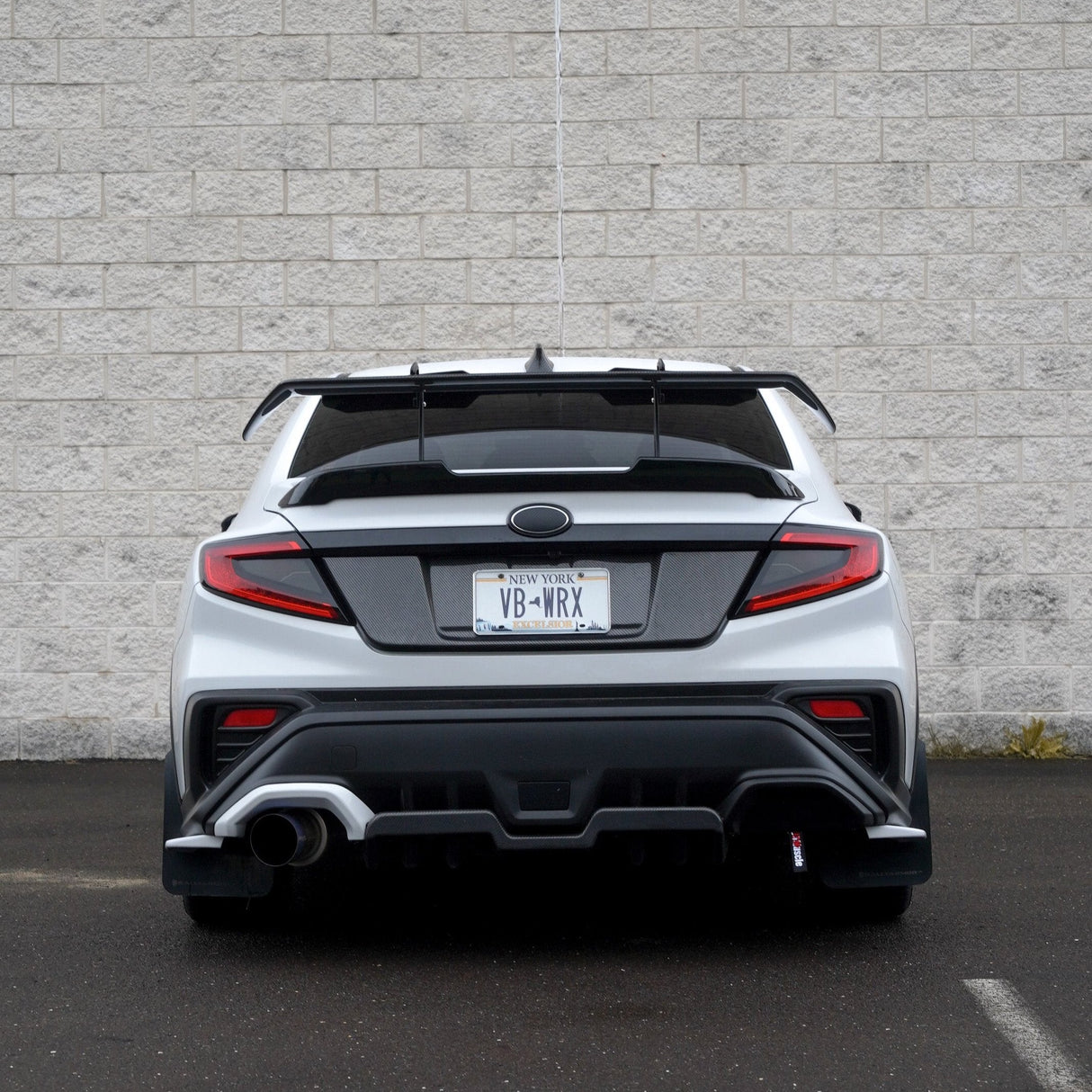 JDMuscle [22-25 WRX] STI Style Swan Neck Spoiler | Paint Matched / Carbon Fiber