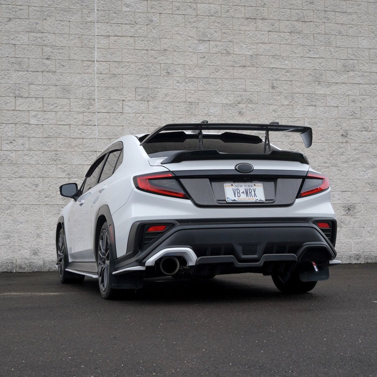 JDMuscle [22-25 WRX] STI Style Swan Neck Spoiler | Paint Matched / Carbon Fiber