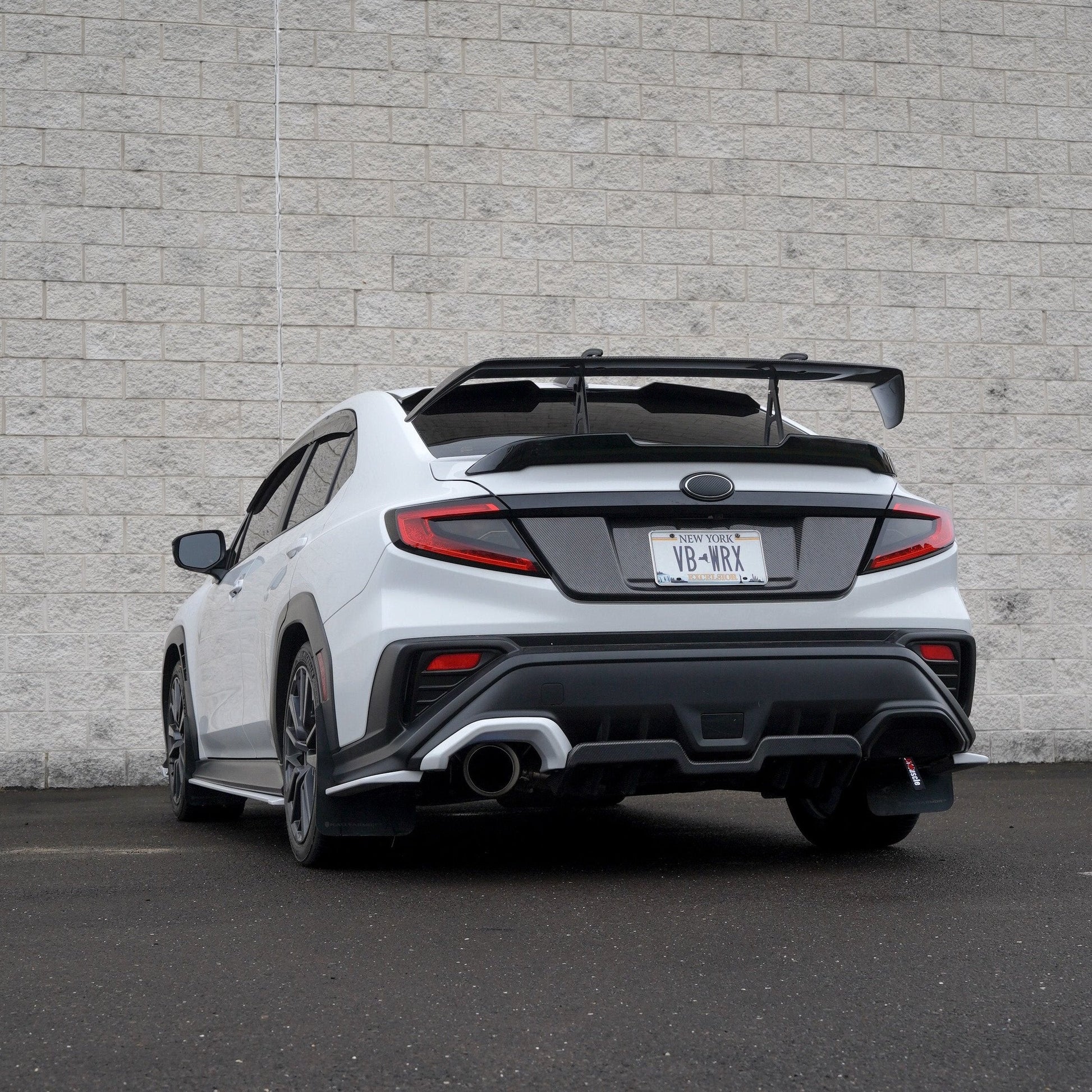 JDMuscle [22-25 WRX] STI Style Swan Neck Spoiler | Paint Matched / Carbon Fiber
