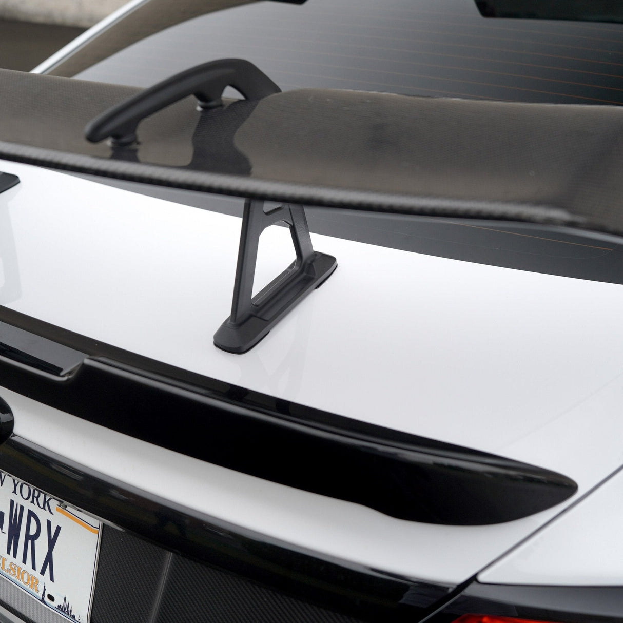 JDMuscle [22-25 WRX] STI Style Swan Neck Spoiler | Paint Matched / Carbon Fiber