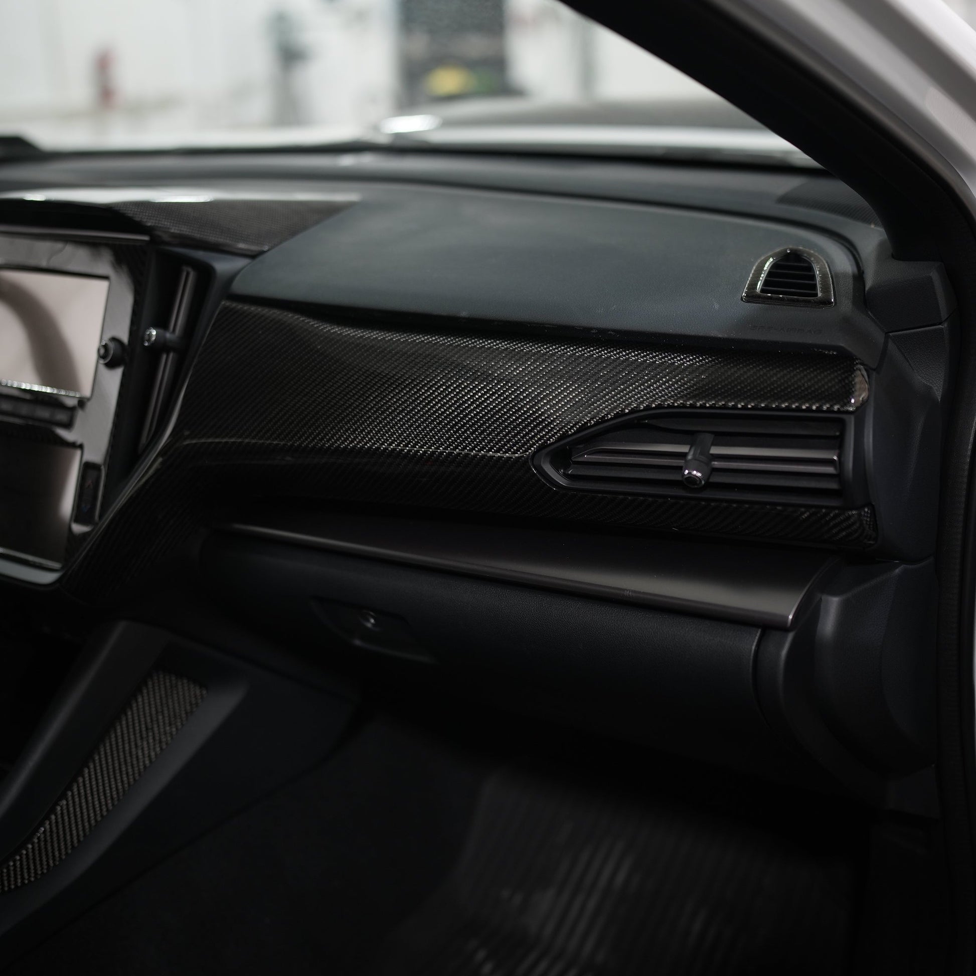 JDMuscle [22-25 WRX] Dashboard Instrument Panels Replacements - Carbon Fiber/Leather/Alcantara