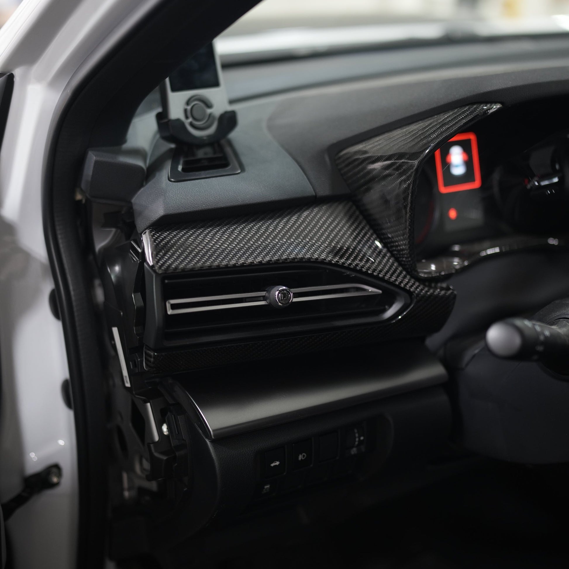 JDMuscle [22-25 WRX] Dashboard Instrument Panels Replacements - Carbon Fiber/Leather/Alcantara