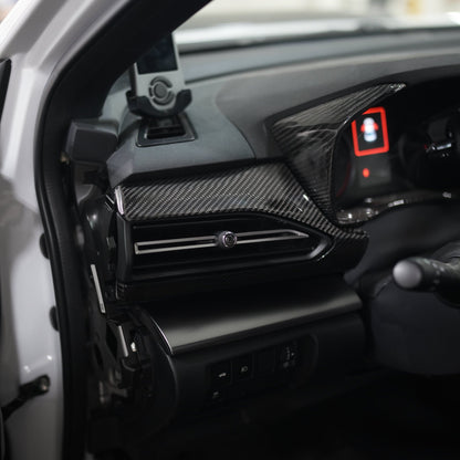 JDMuscle [22-25 WRX] Dashboard Instrument Panels Replacements - Carbon Fiber/Leather/Alcantara