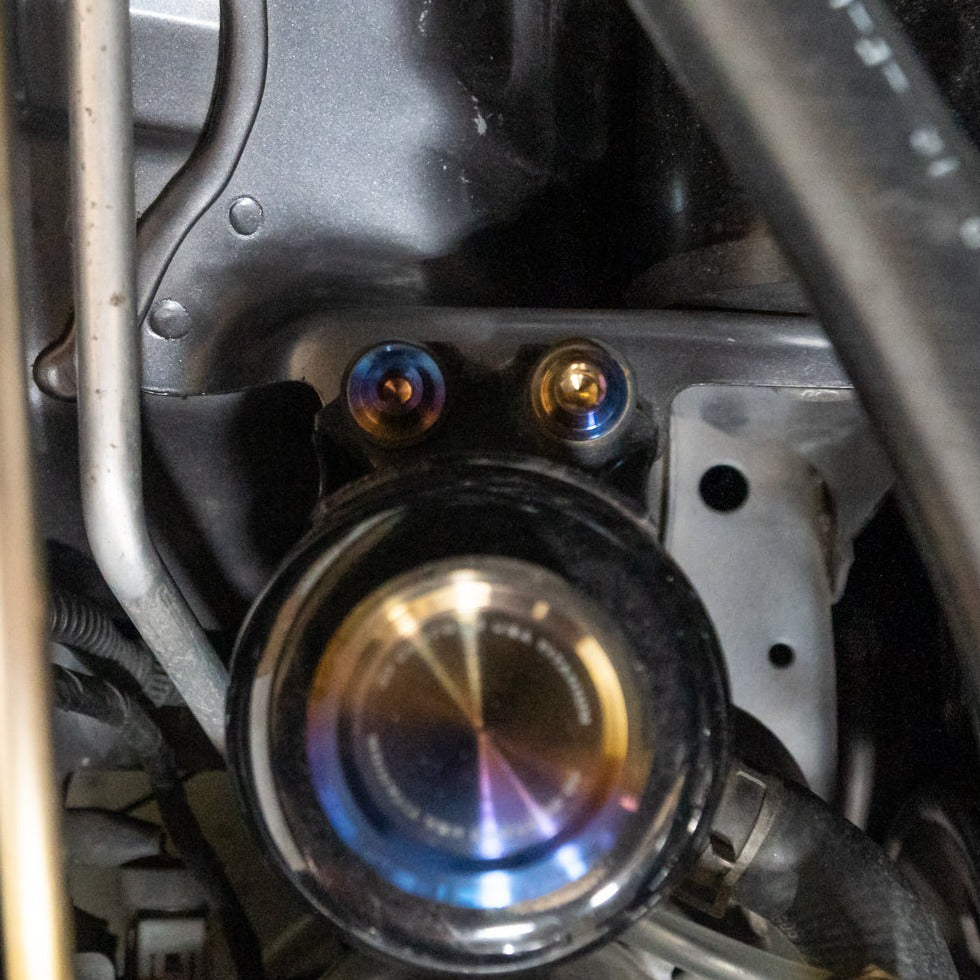 JDC Titanium Power Steering Reservoir Bolt Replacement Kit (Evo 8/9/X)