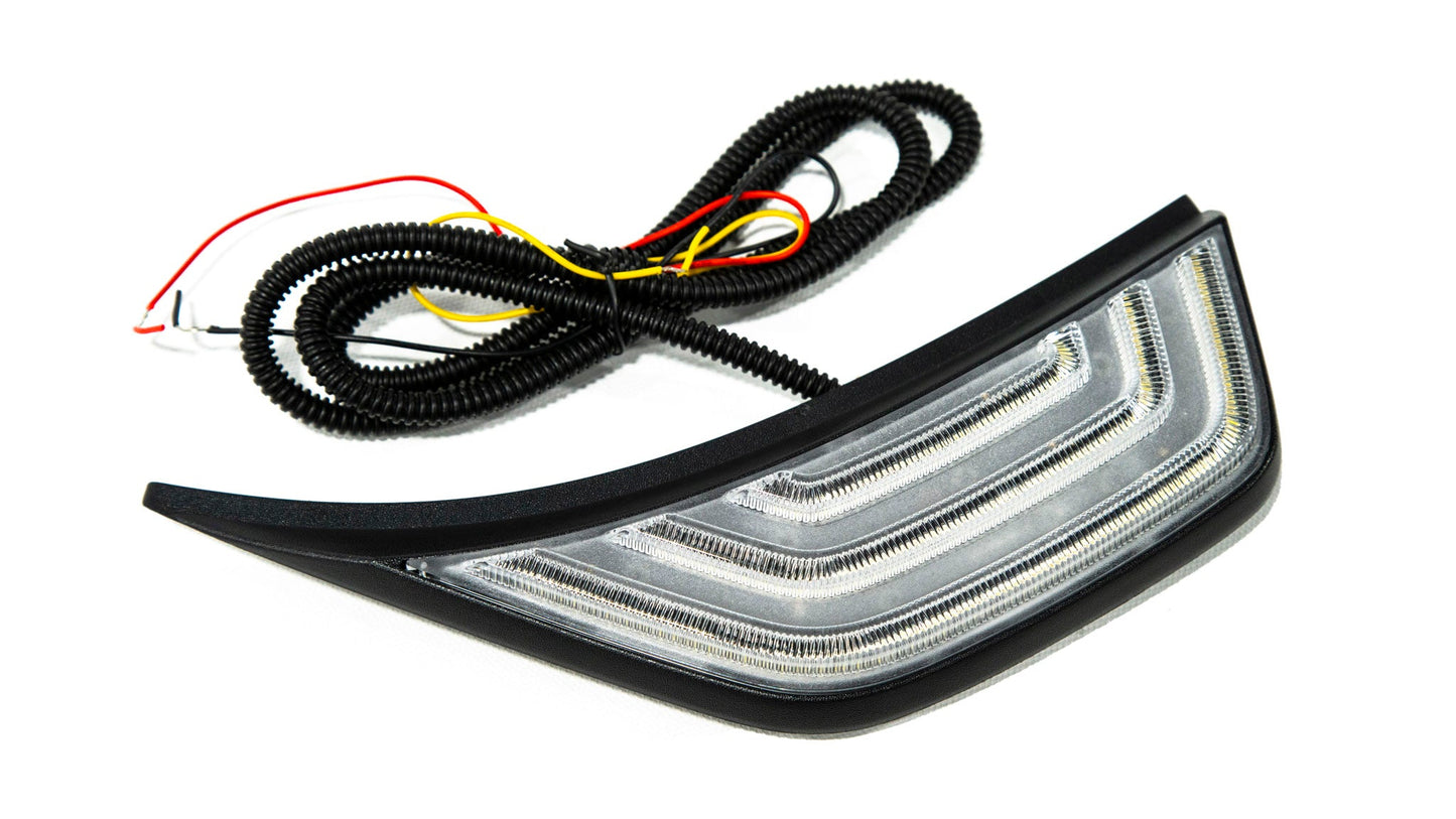 OLM LED Fender Vent Sequential Sidemarkers - 2018+ Jeep Wrangler