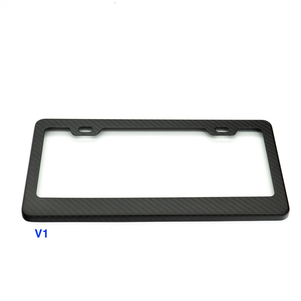 JDC Dry Carbon Fiber License Plate Frames (Gloss, Matte, & Forged)