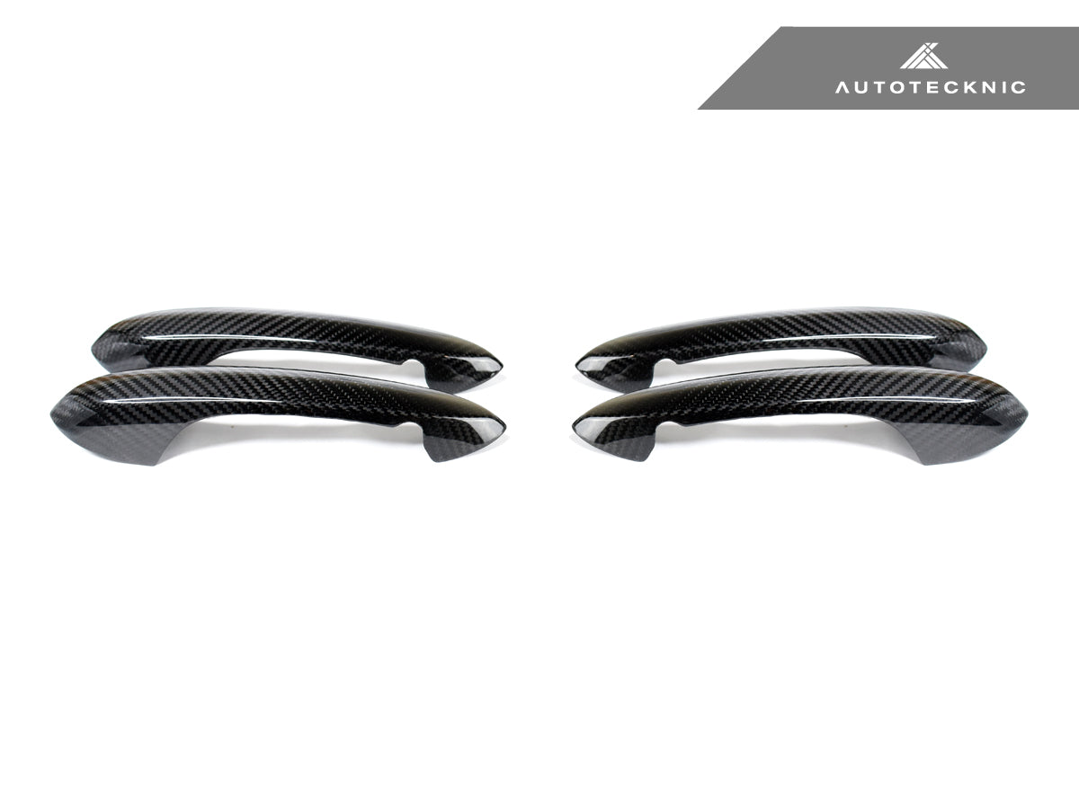 AutoTecknic Dry Carbon Door Handle Trim Set - G14 8-Series Convertible | G15 8-Series Coupe