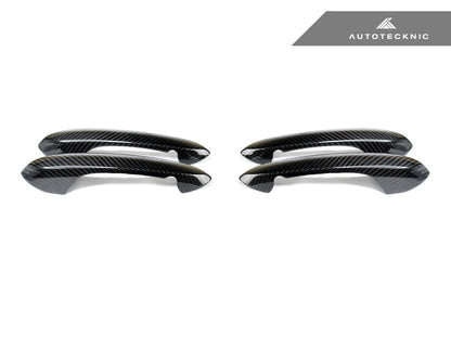 AutoTecknic Dry Carbon Door Handle Trim Set - G14 8-Series Convertible | G15 8-Series Coupe
