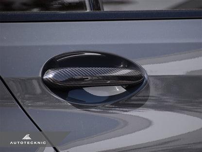 AutoTecknic Dry Carbon Door Handle Trim Set - G22 4-Series