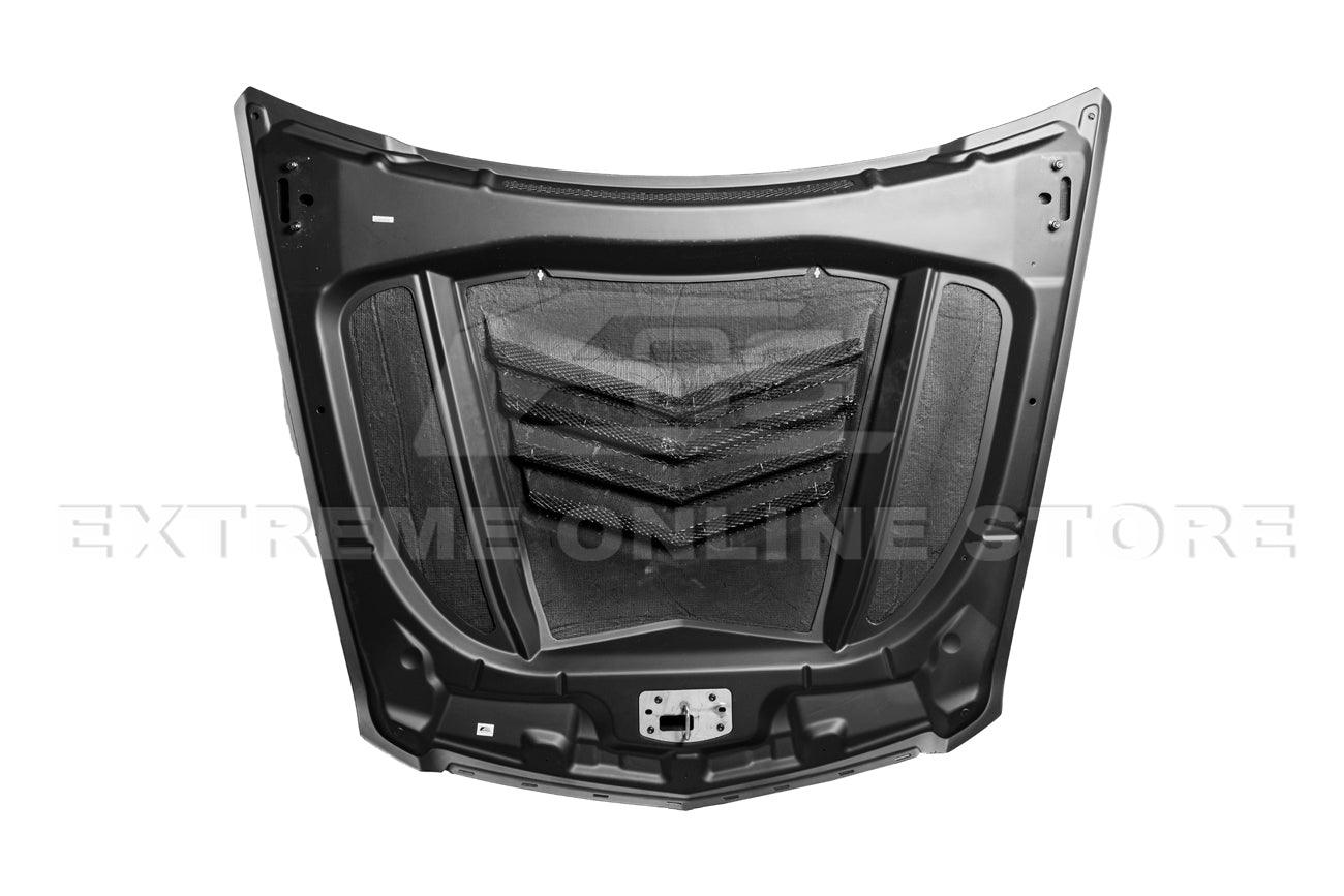 2009-15 Cadillac CTS-V Carbon Fiber Middle Vented Front Bumper Hood