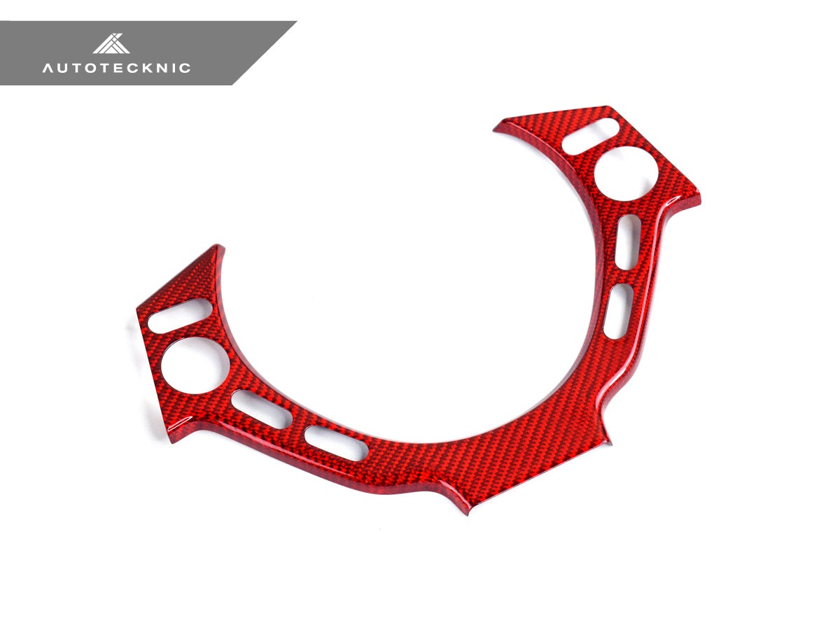 AutoTecknic Dry Carbon Fiber Steering Wheel Trim - Nissan R35 GTR
