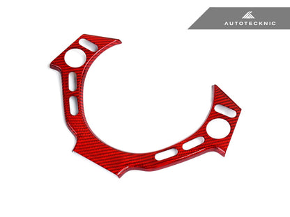 AutoTecknic Dry Carbon Fiber Steering Wheel Trim - Nissan R35 GTR
