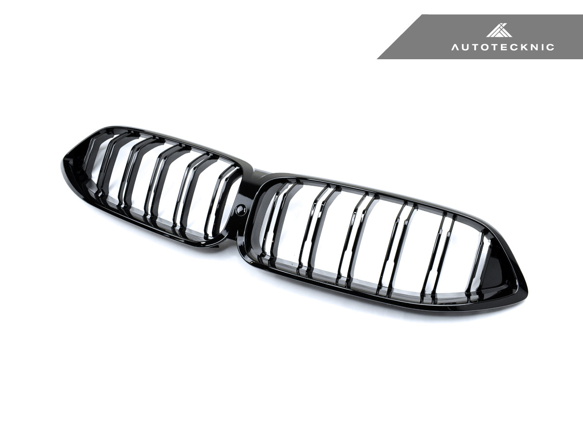 AutoTecknic Dual-Slats Gloss Black Front Grille - G14/ G15/ G16 8-Series