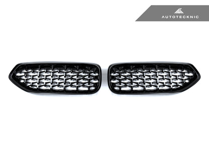 AutoTecknic Painted Glazing Black Front Grille Set - G29 Z4