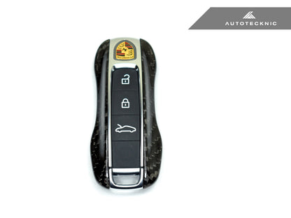 AutoTecknic Dry Carbon Key Remote Trim - Porsche Taycan | Panamera 17-Up | Cayenne 18-Up (G2)