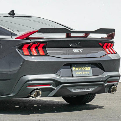 2024-Up Ford Mustang Carbon Fiber GT Performance Wing Rear Gurney Flap Spoiler