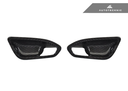 AutoTecknic Dry Carbon Interior Door Handle Trim Set - F87 M2 | F22 2-Series | F20 1-Series