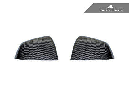 AutoTecknic Dry Carbon Fiber Mirror Covers - Tesla Model Y