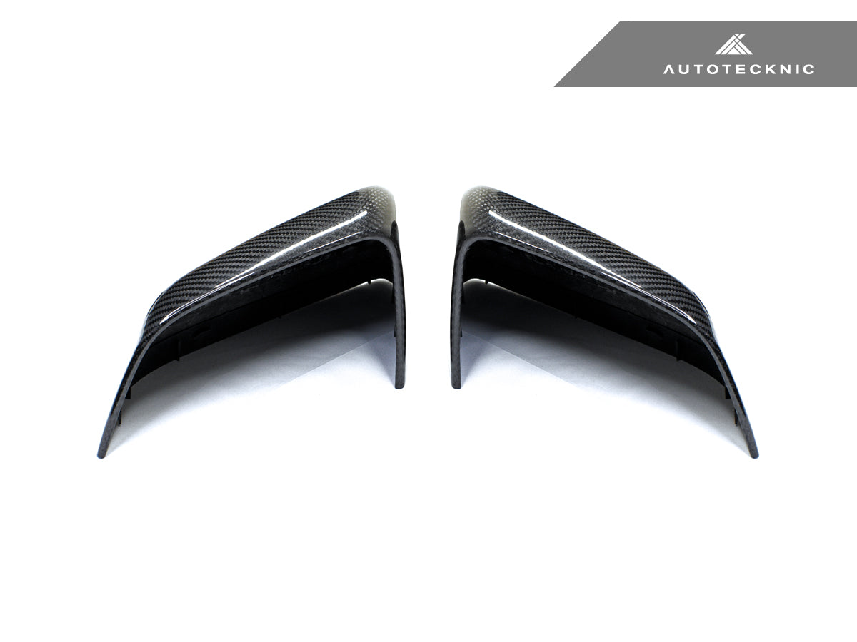 AutoTecknic Dry Carbon Fiber Mirror Covers - Tesla Model Y
