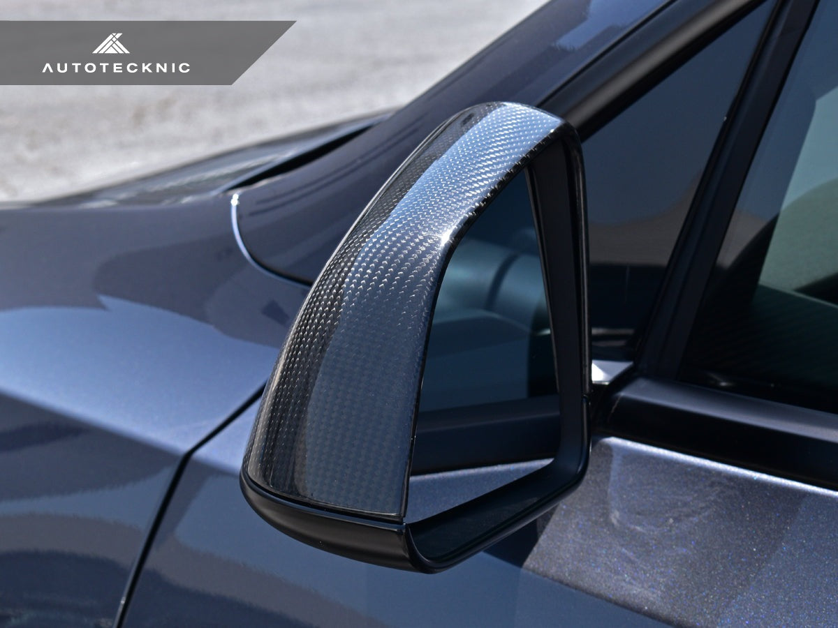 AutoTecknic Dry Carbon Fiber Mirror Covers - Tesla Model Y