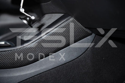 2020-Up Tesla Model 3 & Y Carbon Fiber Interior Center Console Shift Sides