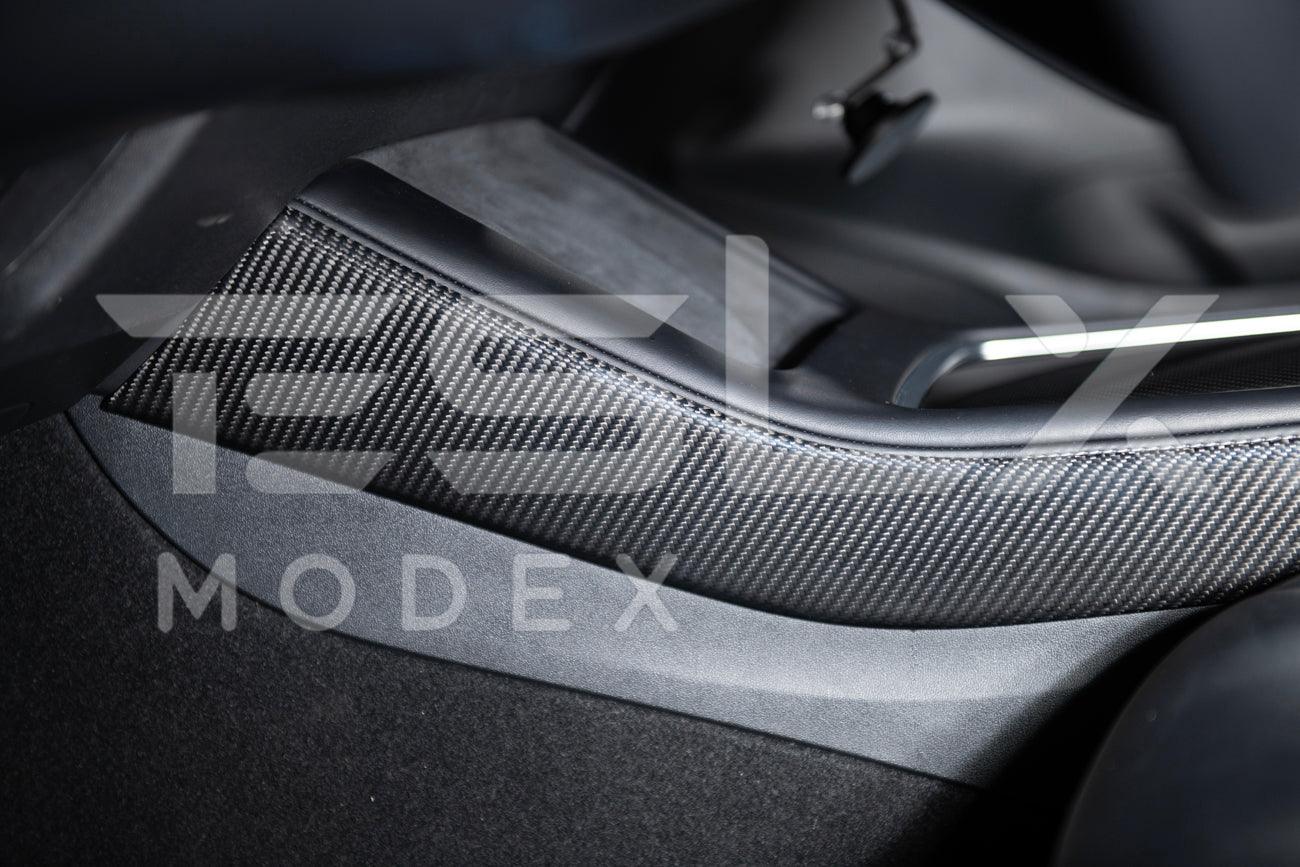 2020-Up Tesla Model 3 & Y Carbon Fiber Interior Center Console Shift Sides