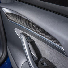2020-Up Tesla Model 3 & Y Carbon Fiber Interior Door Trim Panel Cover