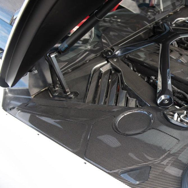 Chevrolet Corvette C8 Carbon Fiber Engine Bay Corner Vent Cover