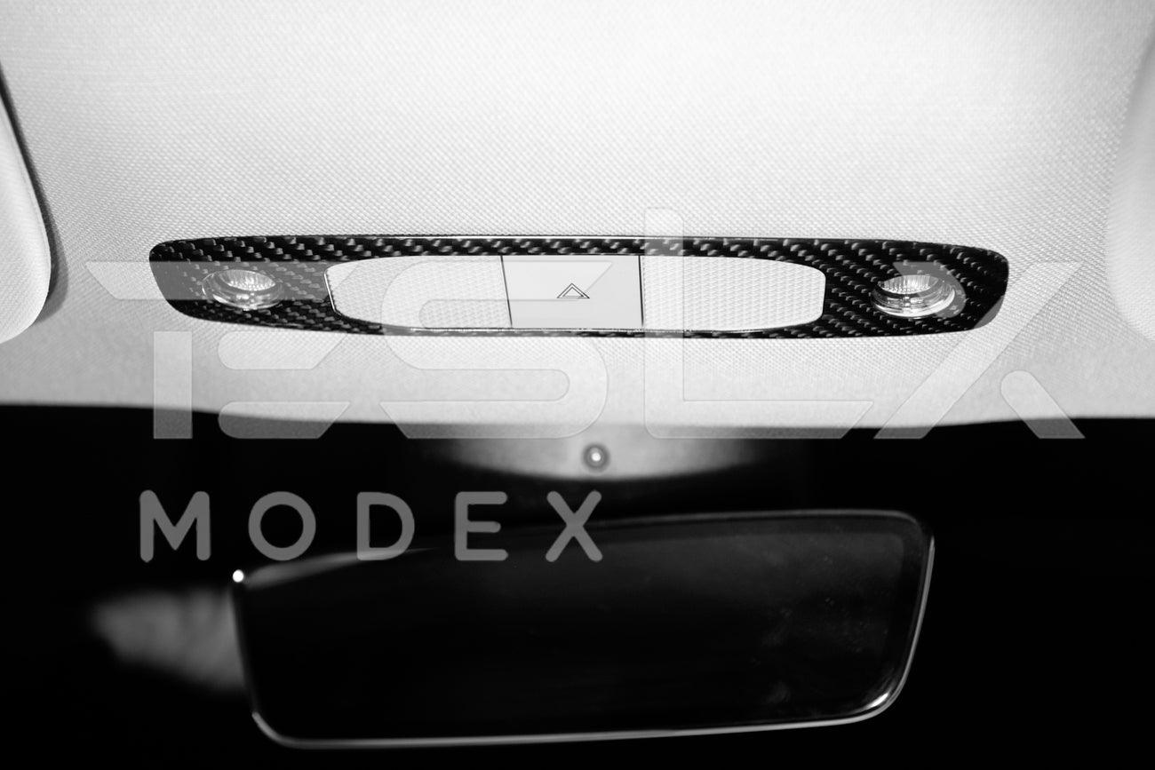 2020-Up Tesla Model 3 & Y Carbon Fiber Interior Reading Light Frame
