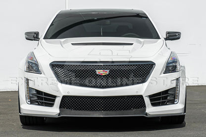 2016-Present Cadillac CTS-V Carbon Fiber Front Splitter Wheel Arch& Side Skirts Rockerst