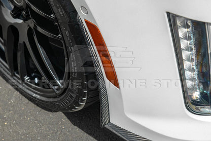 2016-Present Cadillac CTS-V Carbon Fiber Front Splitter Wheel Arch& Side Skirts Rockerst
